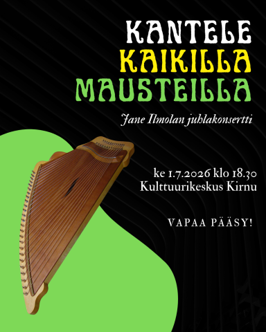 Janen juhlakonsertin mainos
