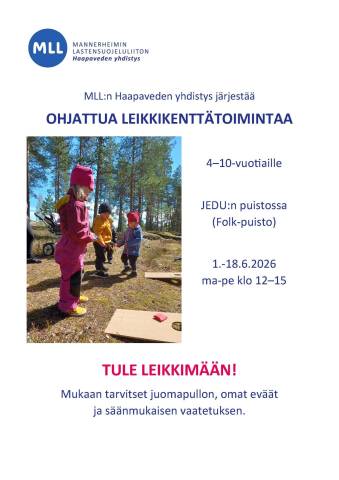 Infoa leikkikenttätoiminnasta
