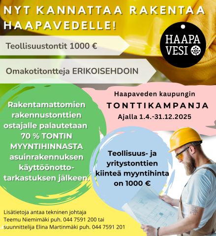 Nyt kannattaa rakentaa Haapavedelle