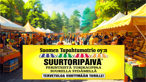 Suurtoripäivä tuo perinteistä toritunnelmaa paikkakunnalle.